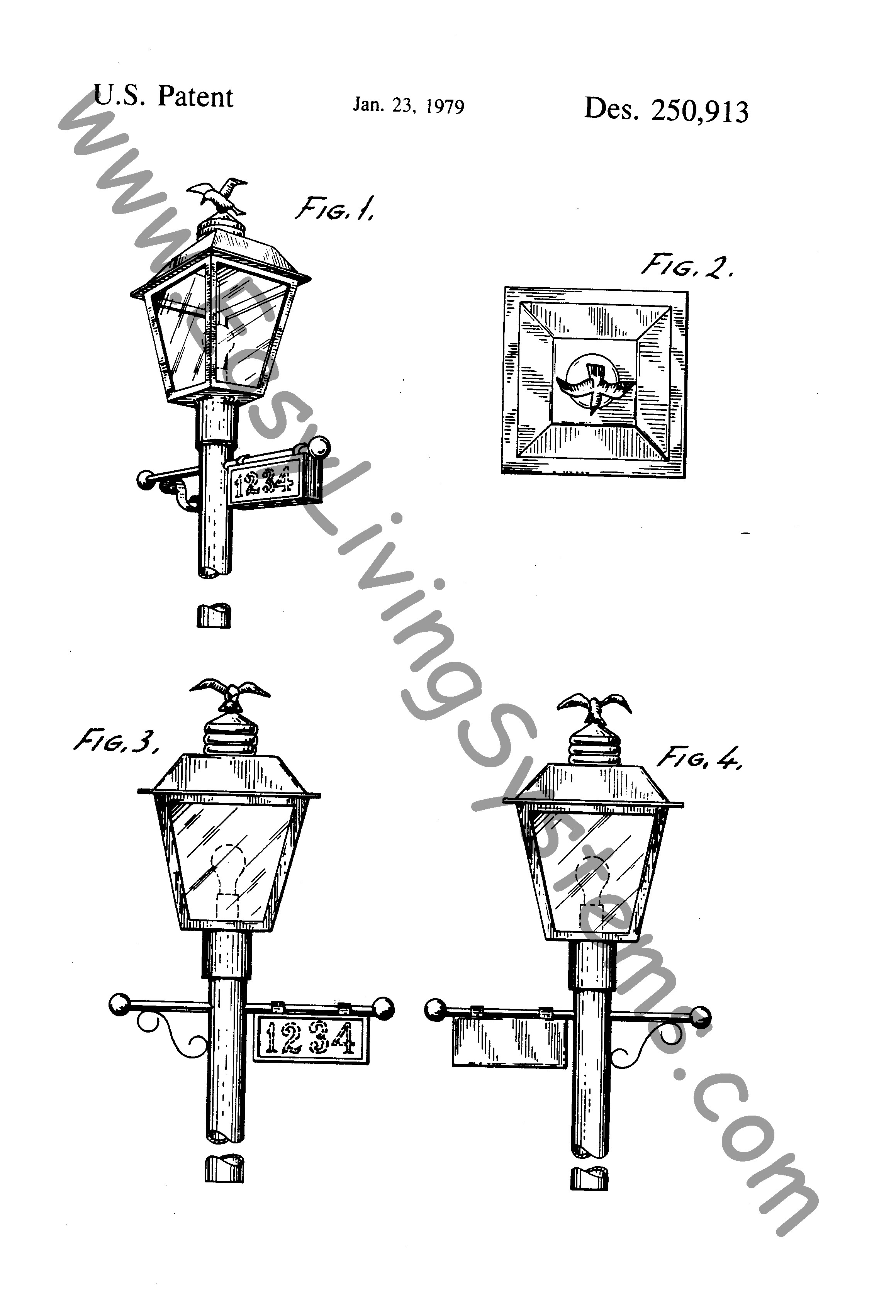 Arkla r gaslite lamp patent