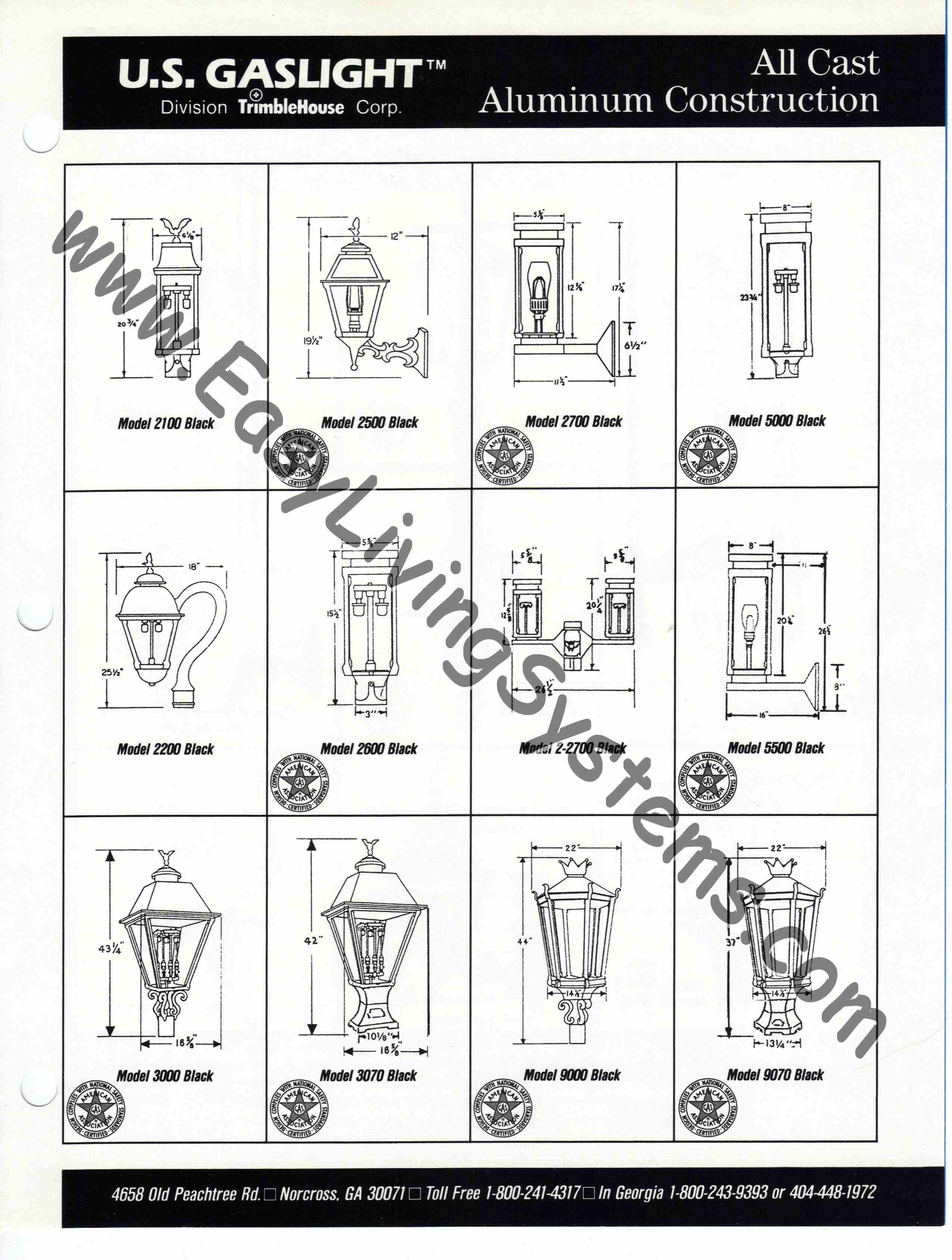 US Gaslite by TrimbleHouse formerly Charmglow gas light