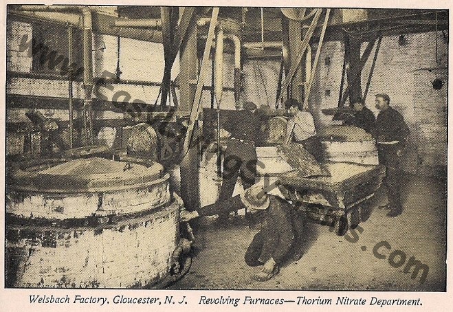 Welsbach factory chemical furnaces room