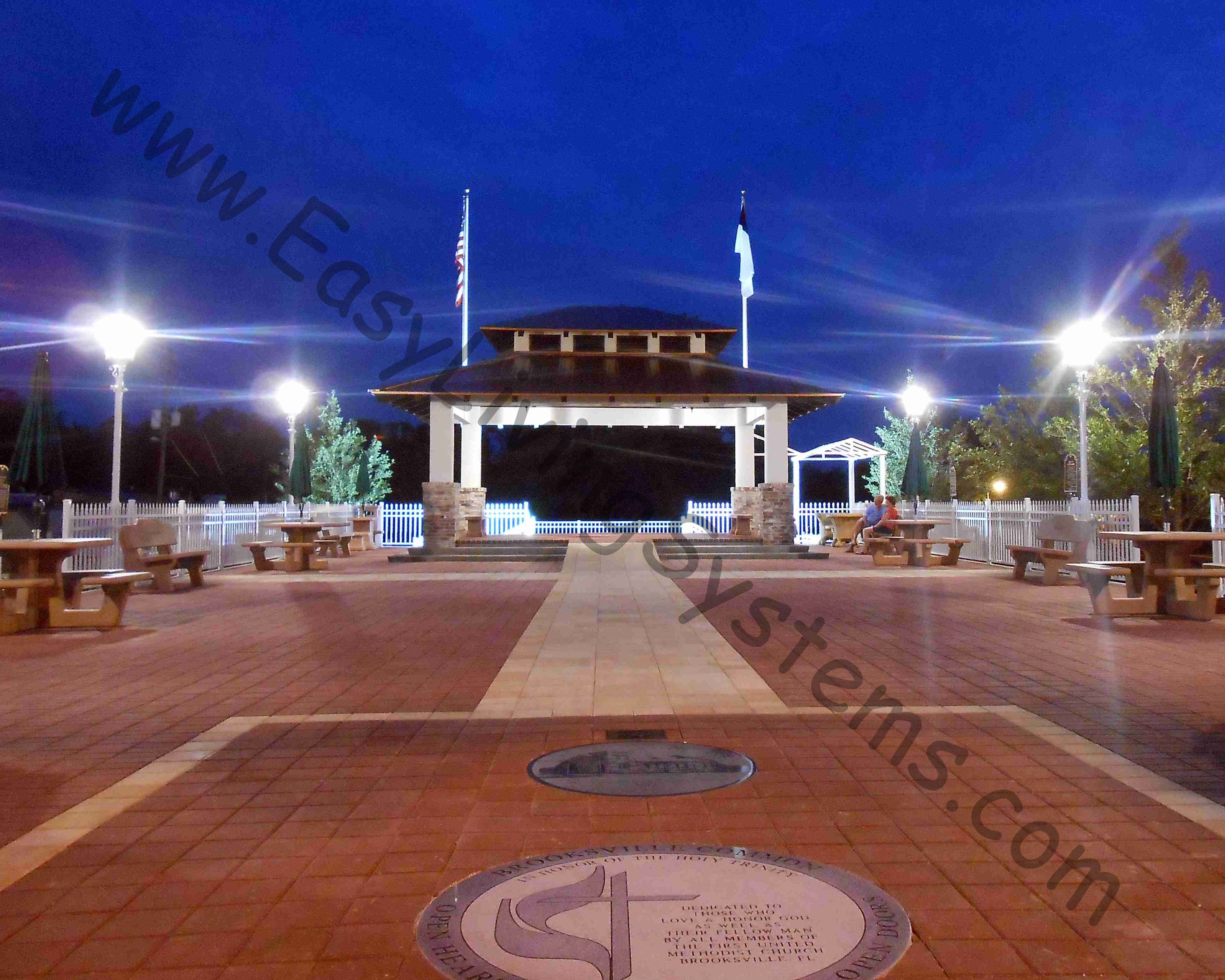 Night Photo of Brooksville Commomn Project