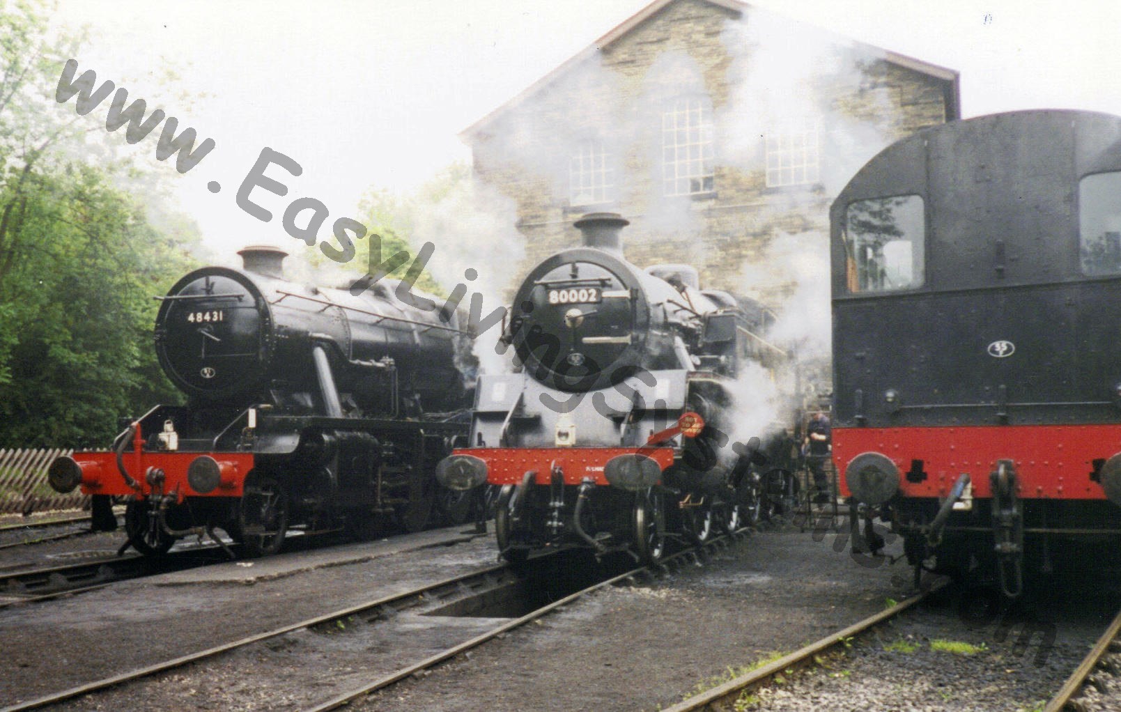 Steam locomotive engines at Keighley and Worth Valley Railway