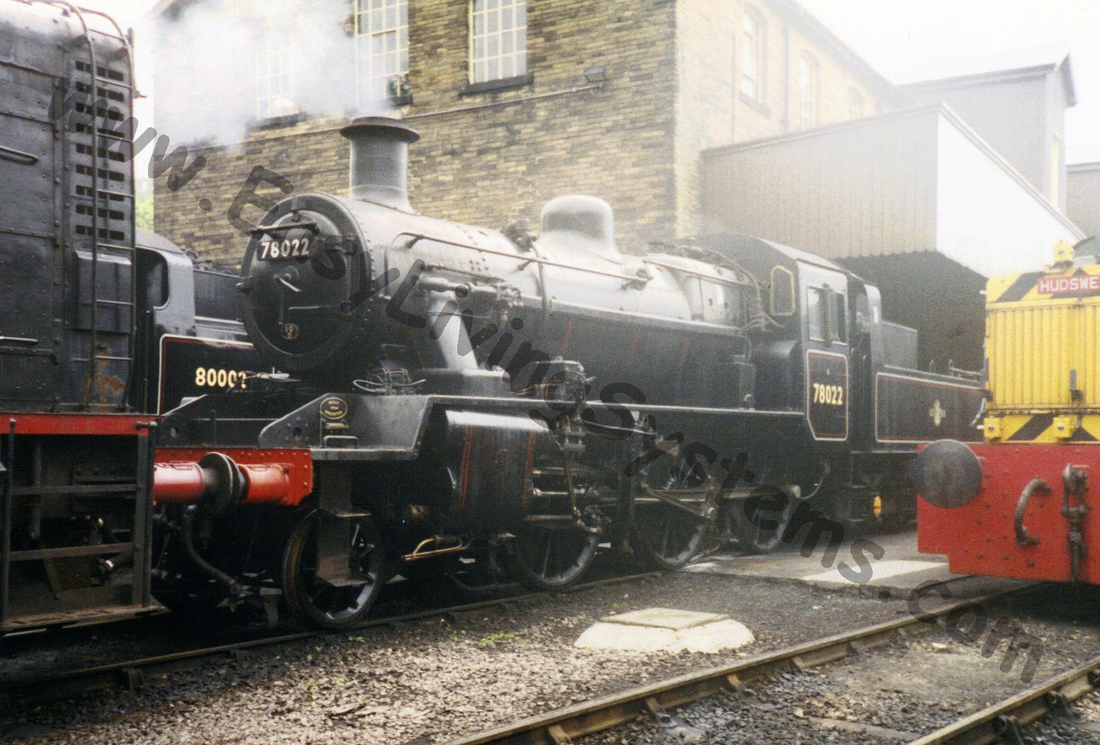 Steam Locomotive Engine at Keighley and Worth Valley Railway