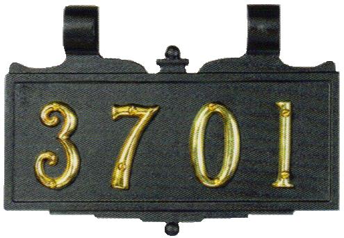 Brass Mailbox Address Plaque Numbers
