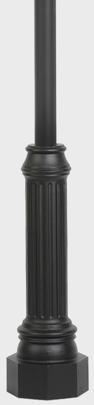 Colonial smooth street gas lamp post